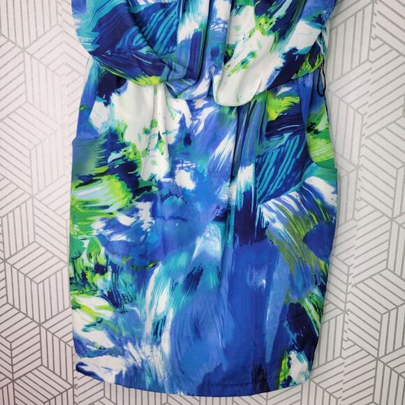 City Triangles Floral Strapless Dress Sz Medium - Picture 4 of 8